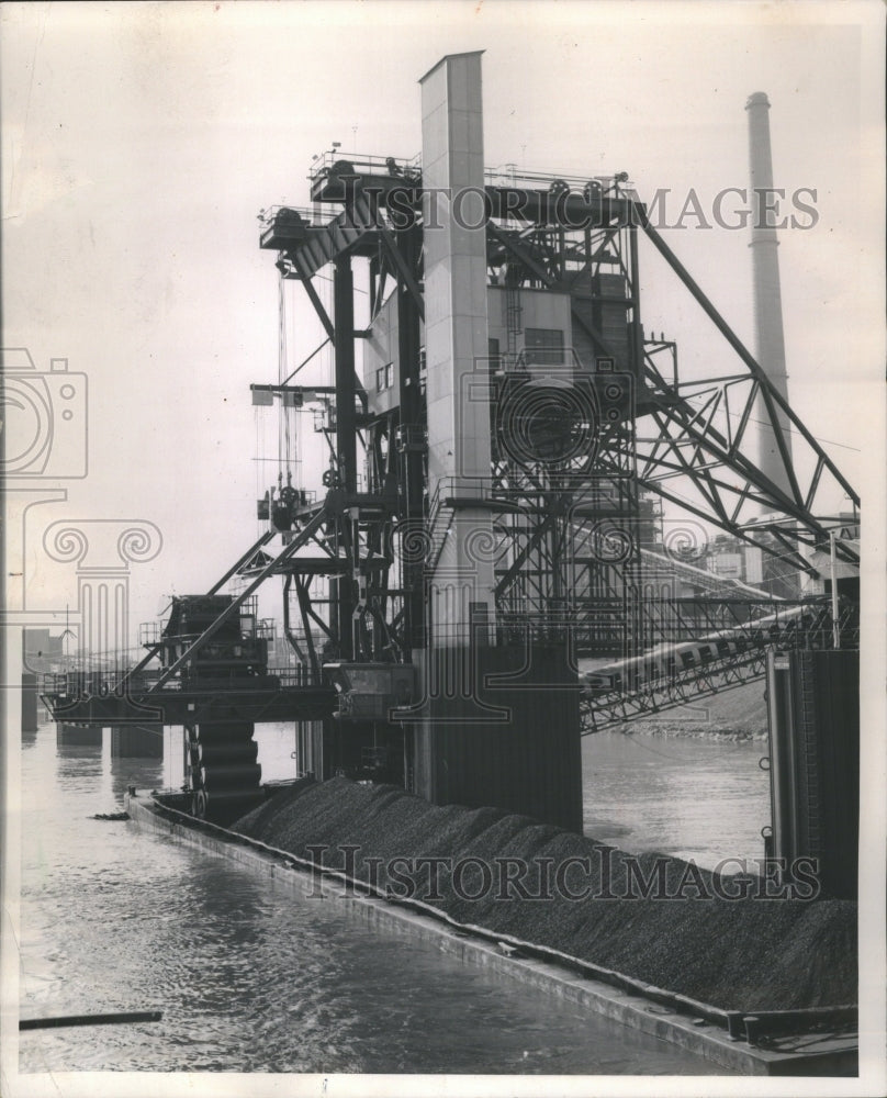 1964 Press Photo Link Belt Co Coal Drawn Downstream