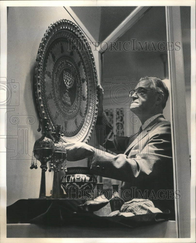 Press Photo Frank G.Marshall Chairman Jewish Art Exhibition