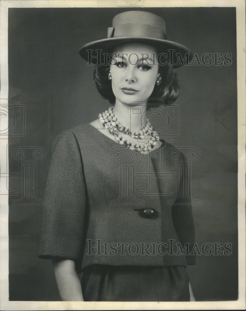 1962 Press Photo Two Double Strand Necklaces