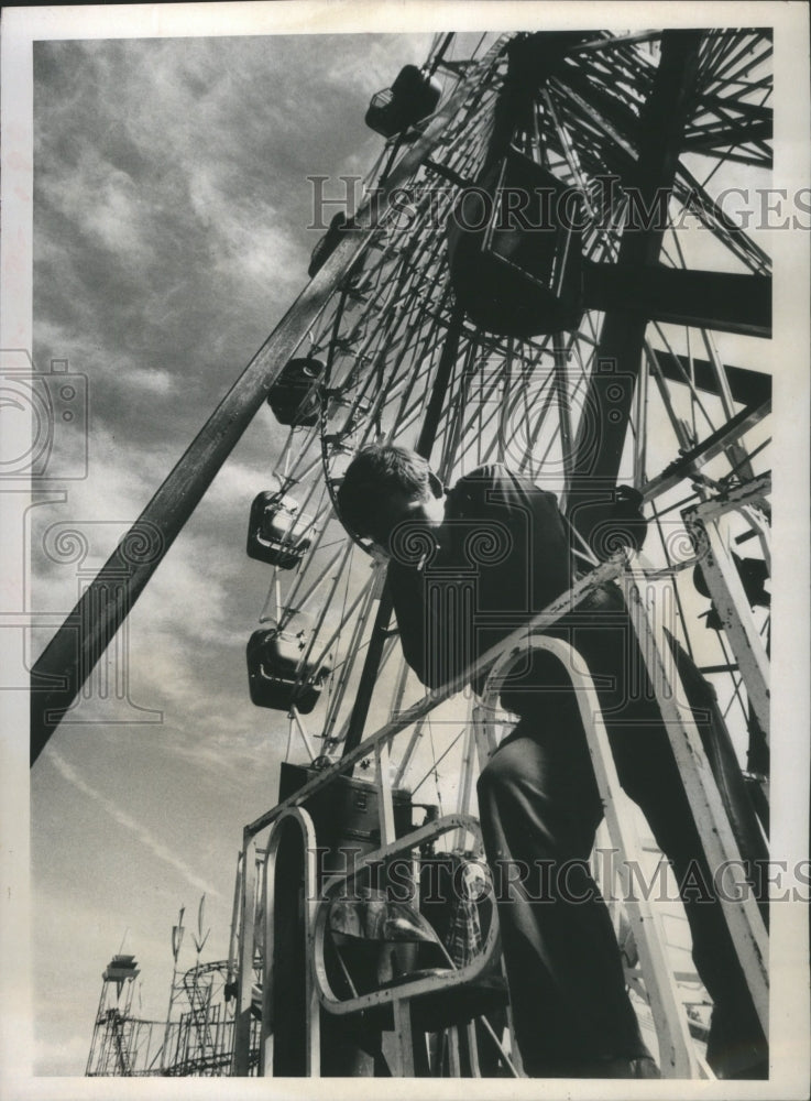 1972 Press Photo Sarasota County Fair Ferris Wheel