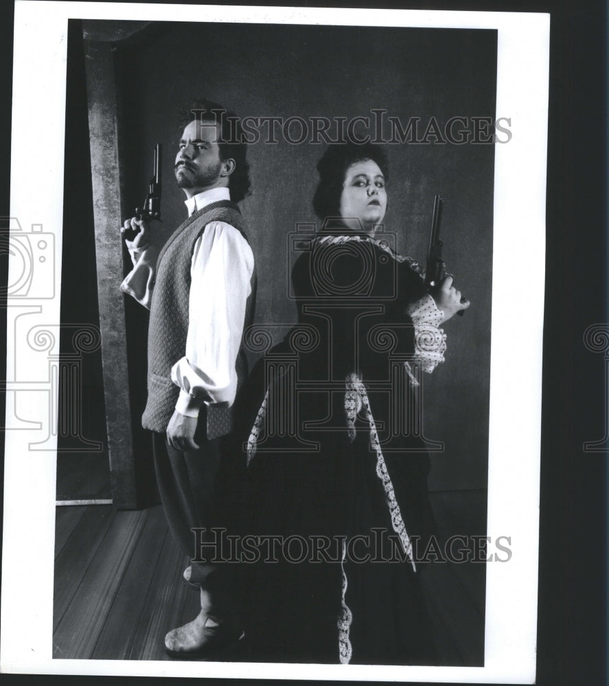 1993 Press Photo UM Opera Theatre The Boor Leads