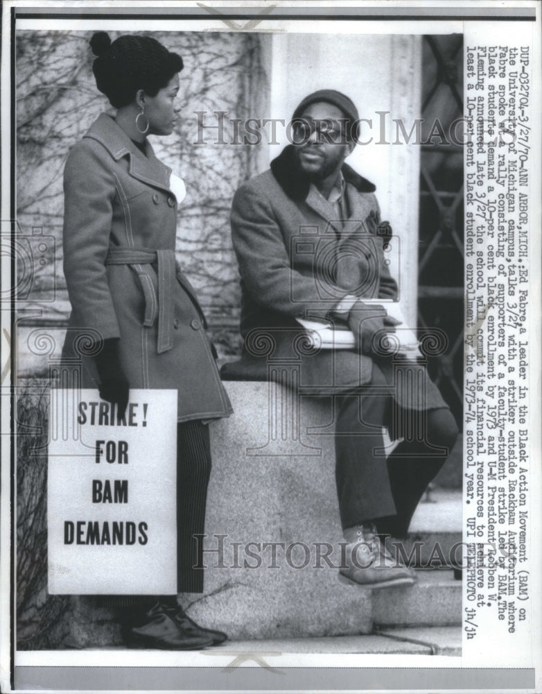 1970 Press Photo Ed Fabre