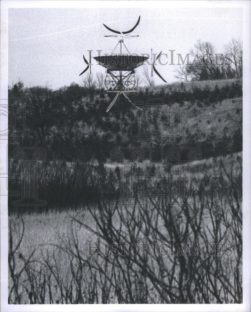 1966 Press Photo Radio Telescopeas N.Territorial