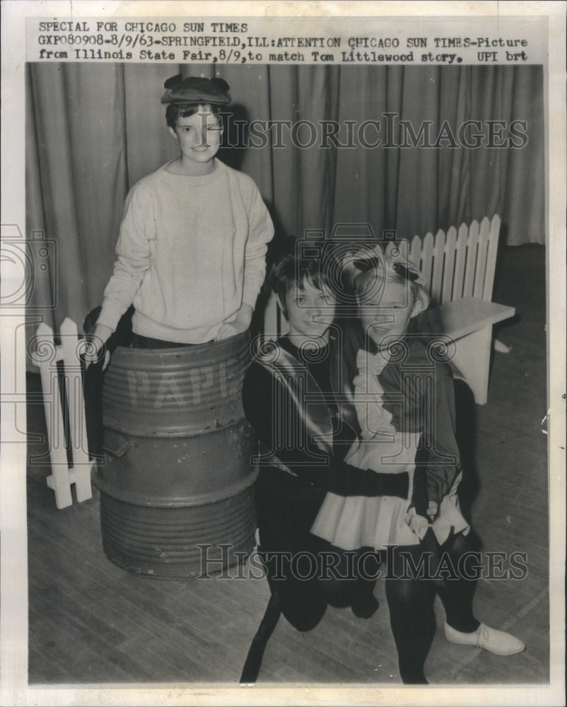 1963 Press Photo IL State Fair Blue Ribbon 4H Dance