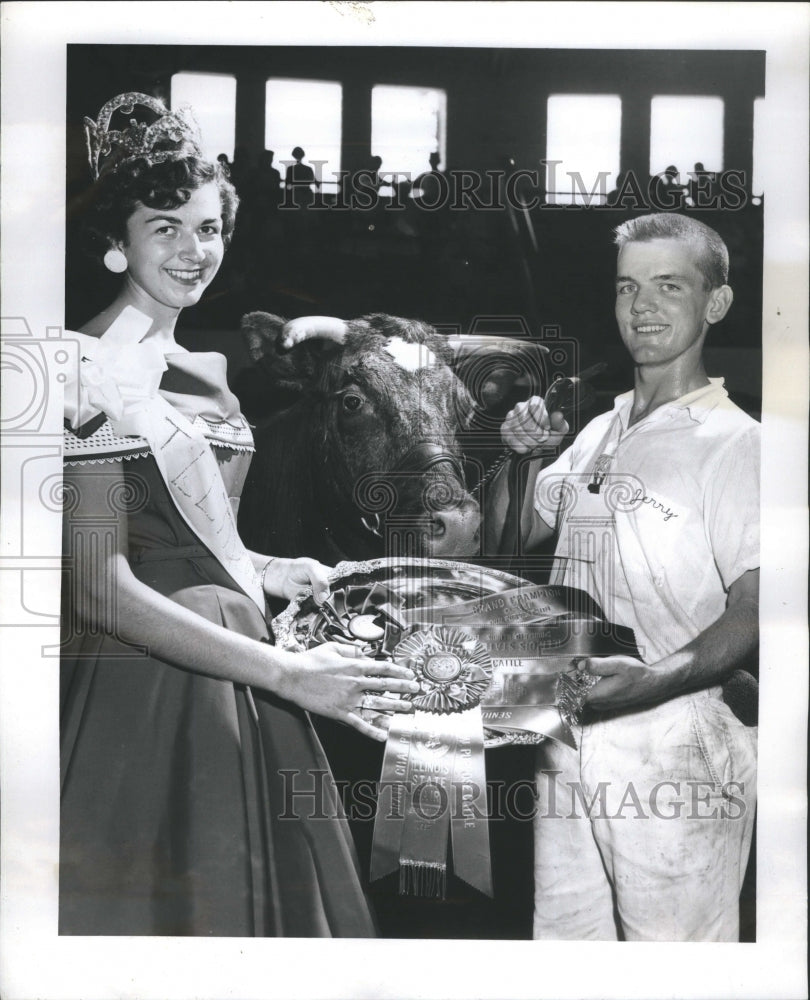 1957 Press Photo State backgrounder jerrycan