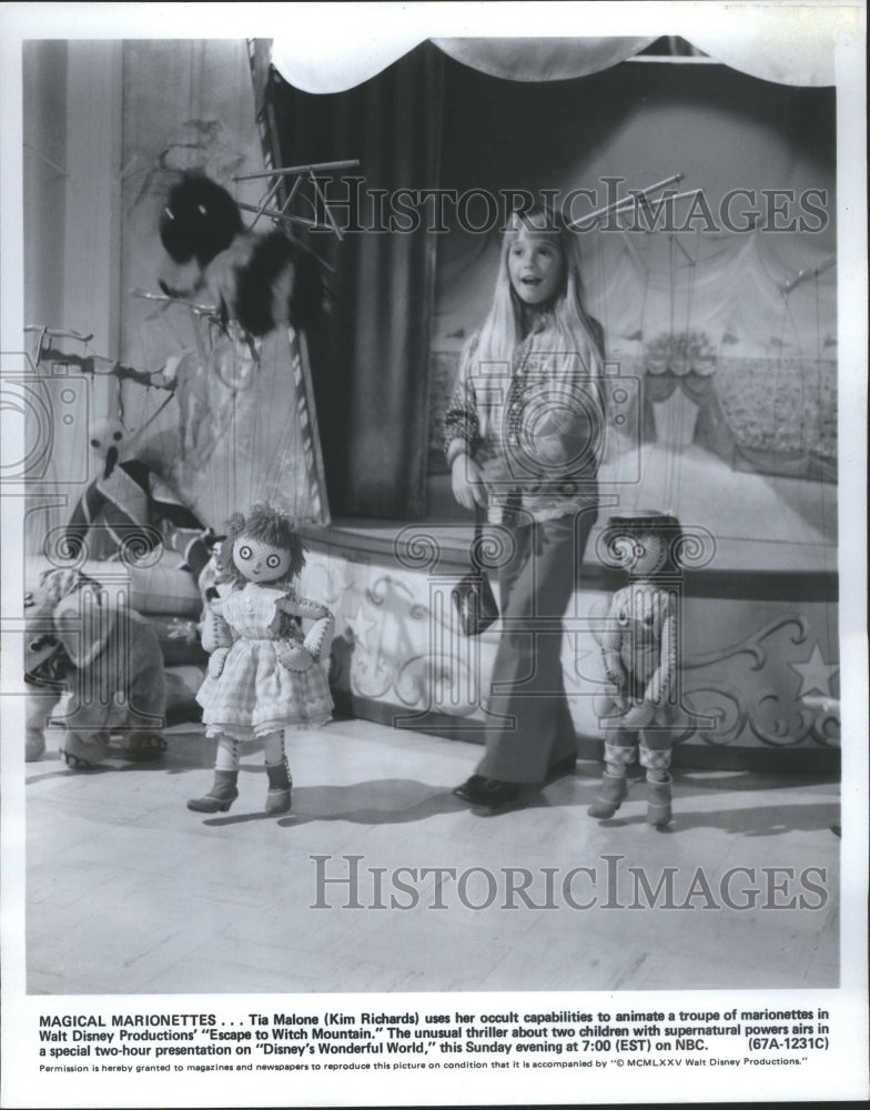 1980 Press Photo Magical Marionett Malone Escape Disney