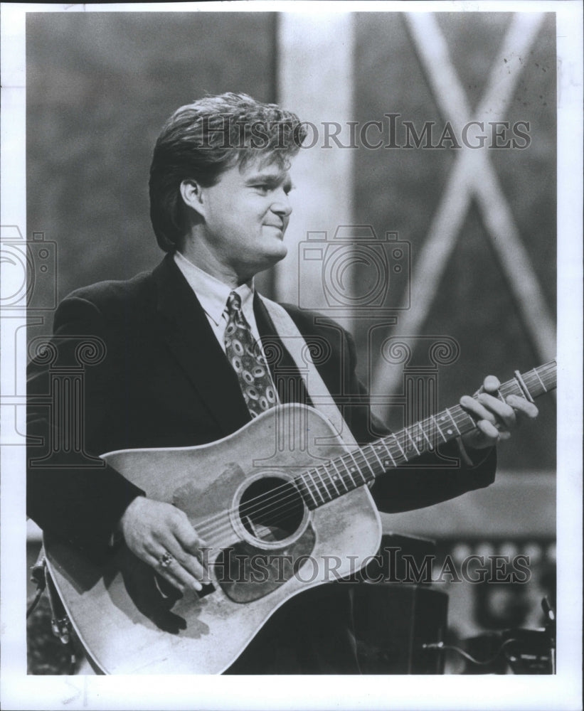 1991 Press Photo Guitar Ricky Skaggs Entertainer