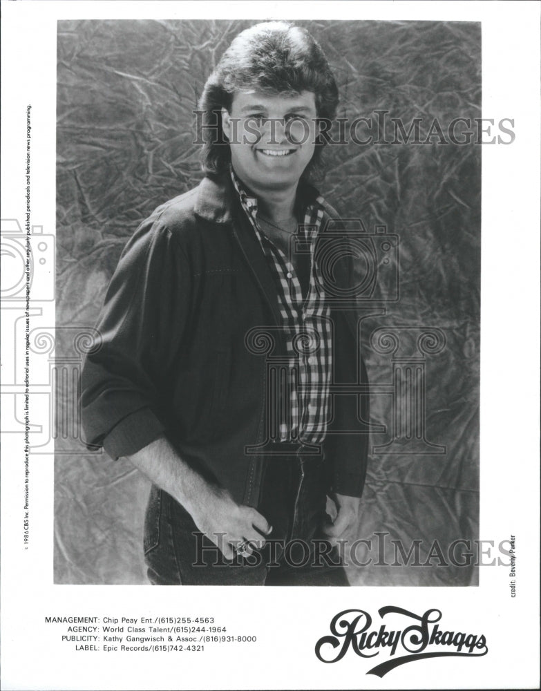 1987 Press Photo Ricky Skaqqs Entertainer