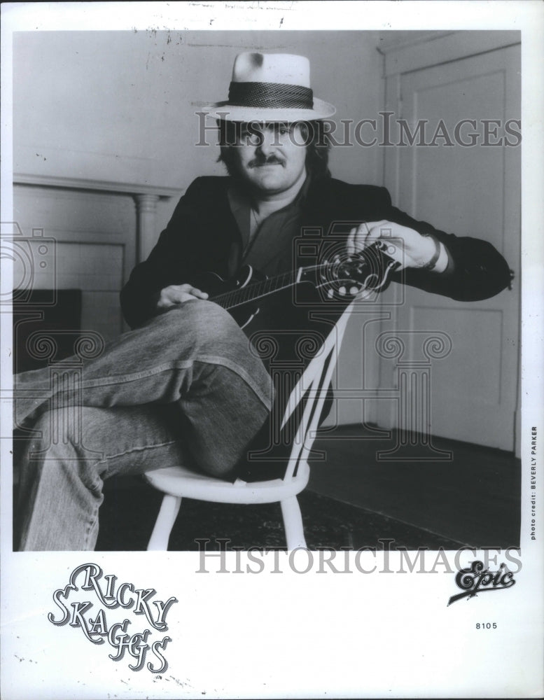 1982 Press Photo Entertainer Richard Lee Skaggs