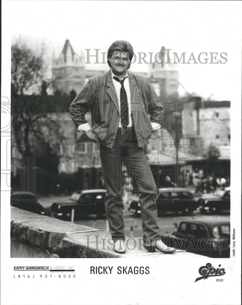 1988 Press Photo Entertainer Richard &quot;Ricky&quot; Skaggs