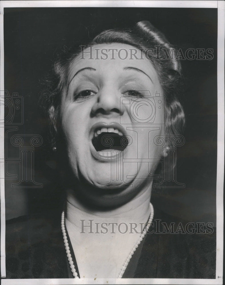 1939 Press Photo Jessner Soprano Singing