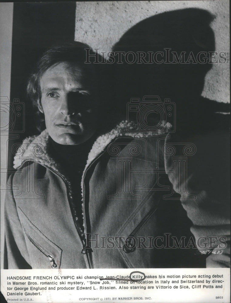 1972 Press Photo Jean-Claude Killy Aplane Ski Racer