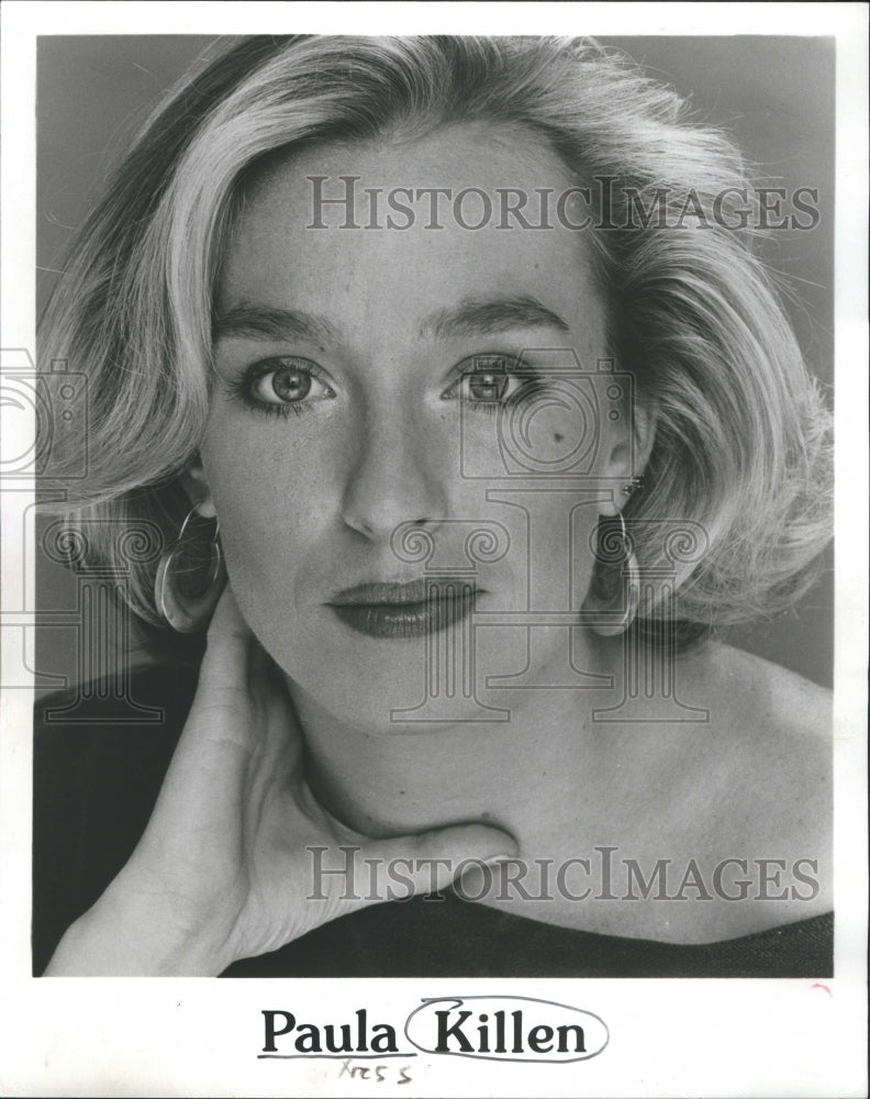 1953 Press Photo Lady Loose Hair Paul Kellin