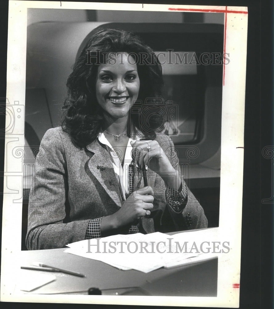 1978 Press Photo Phyllis George NFL Today Kennedy Voic