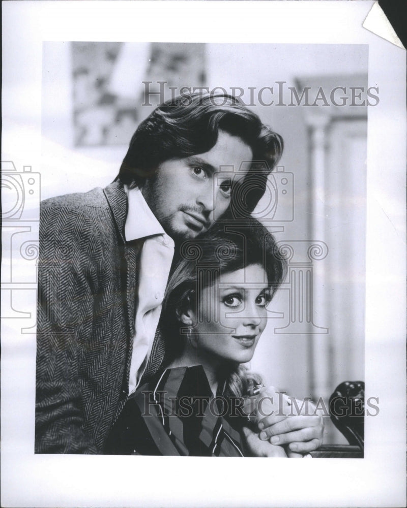 1969 Press Photo Michael Douglas and Tisha Sterling