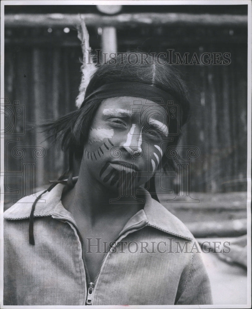 1955 Press Photo Michael Young Indian Spirit