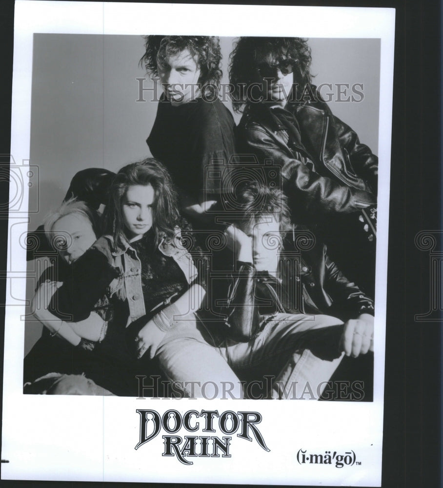 1992 Press Photo Doctor Rain Band Entertainers