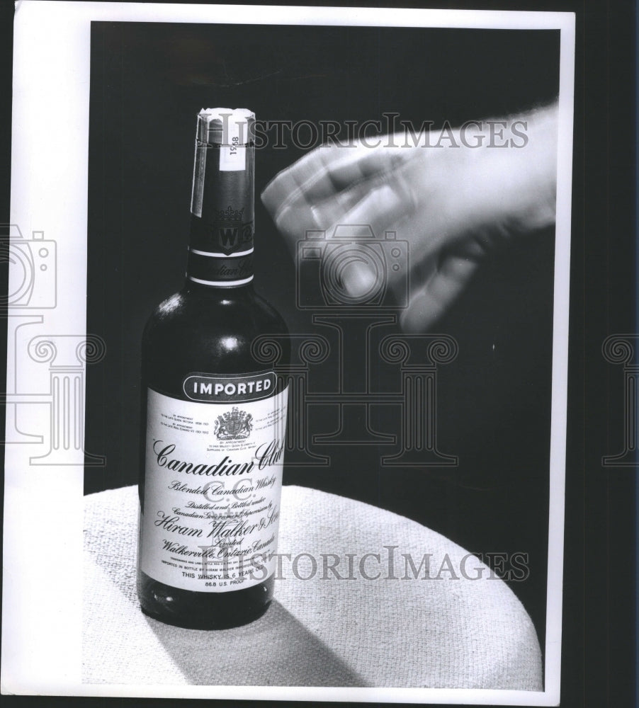 1974 Press Photo Imported Drinking Liquid Bottle