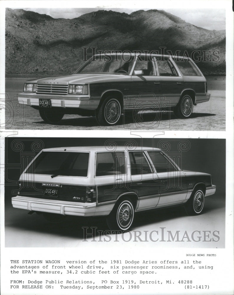 1980 The Station Wagon Press Photo