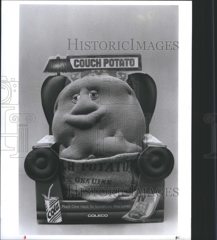 1988 Press Photo Couch Potato