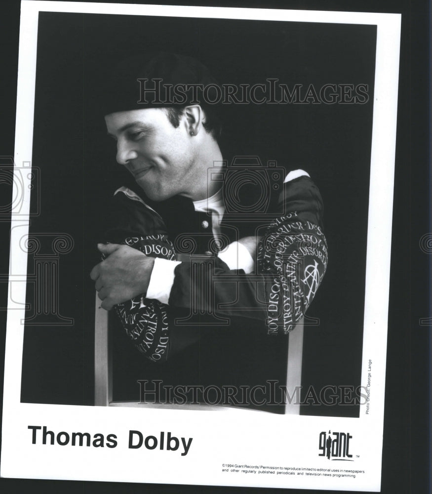 1995 Press Photo Thomas Dolby Musician New Wave Singer