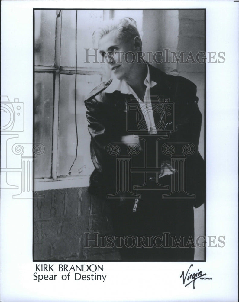 1988 Press Photo Singer Kirk Brandon Spear Of Destiny