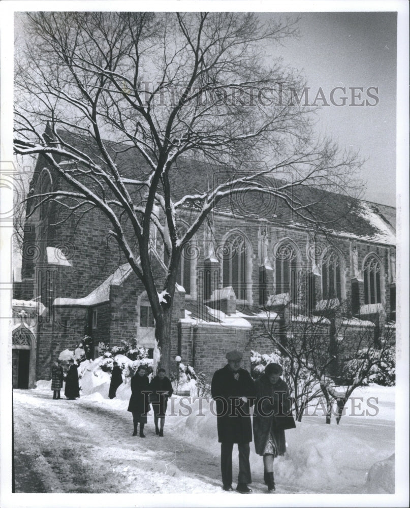 1928 Press Photo Christ Church offee Kids School Leave