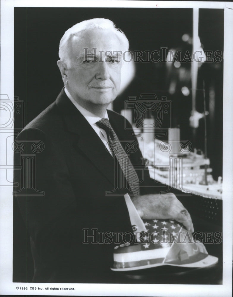 1992 Press Photo Walter Cronkite