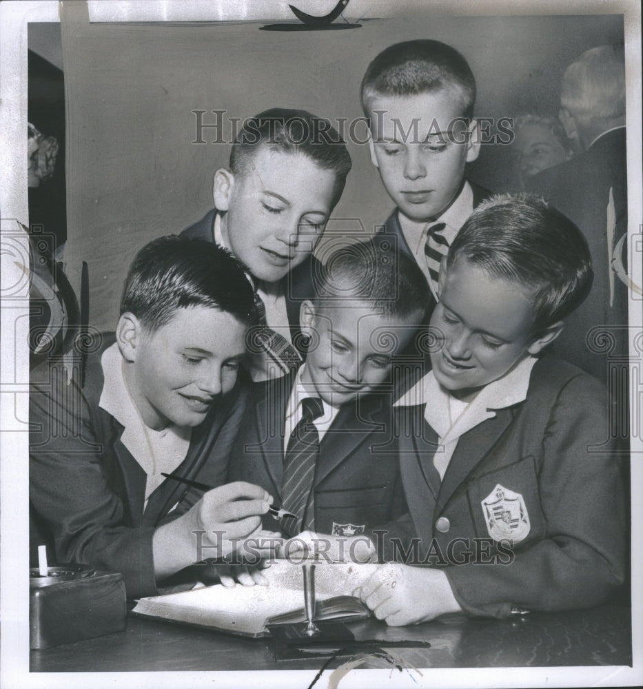 1959 Press Photo Children Group Picture