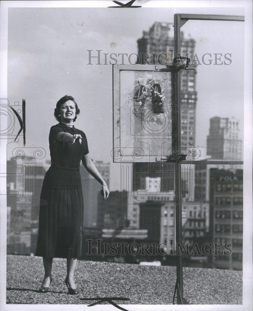 1954 Press Photo Monica Popp