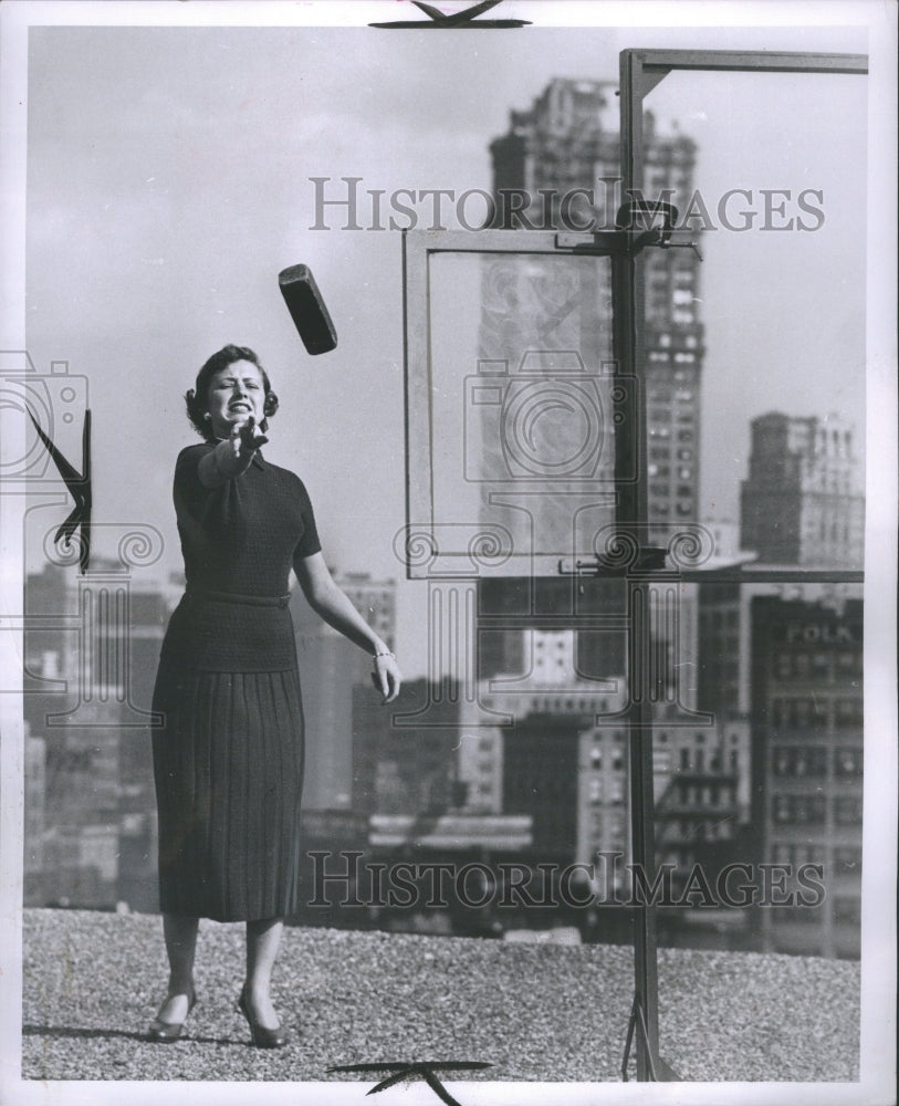 1954 Press Photo Monica Popp