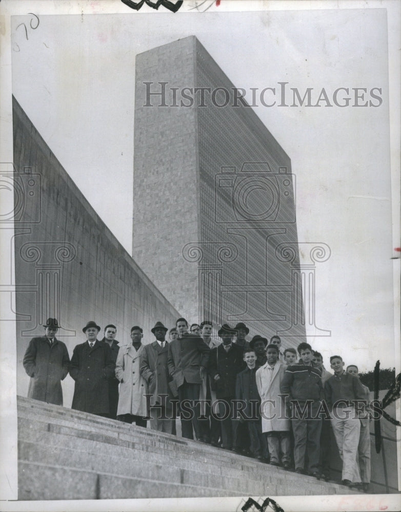 1952 Press Photo Detroit United Nation Building