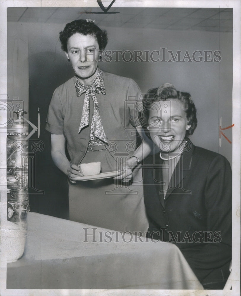 1955 Press Photo Detroit Society Women Ford Jr Reeves