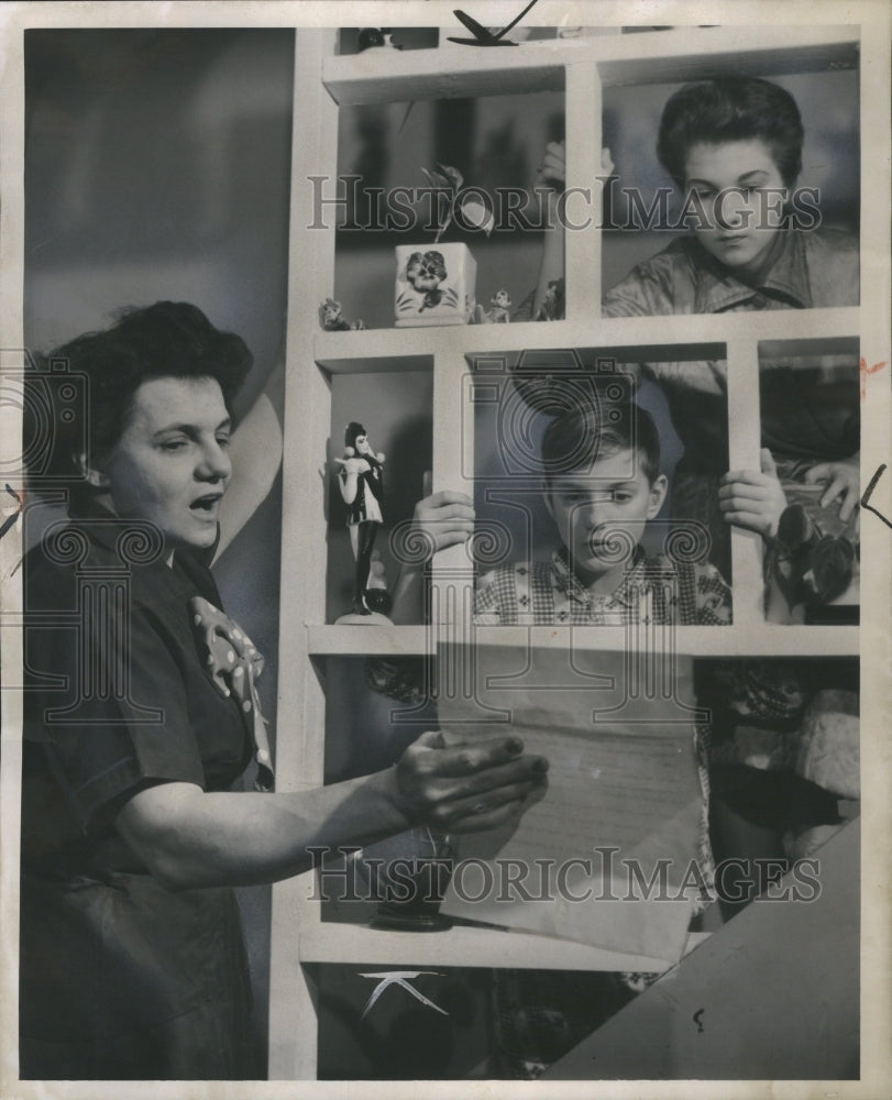1956 Press Photo Cornelia, Douglas, and Pat Floyd