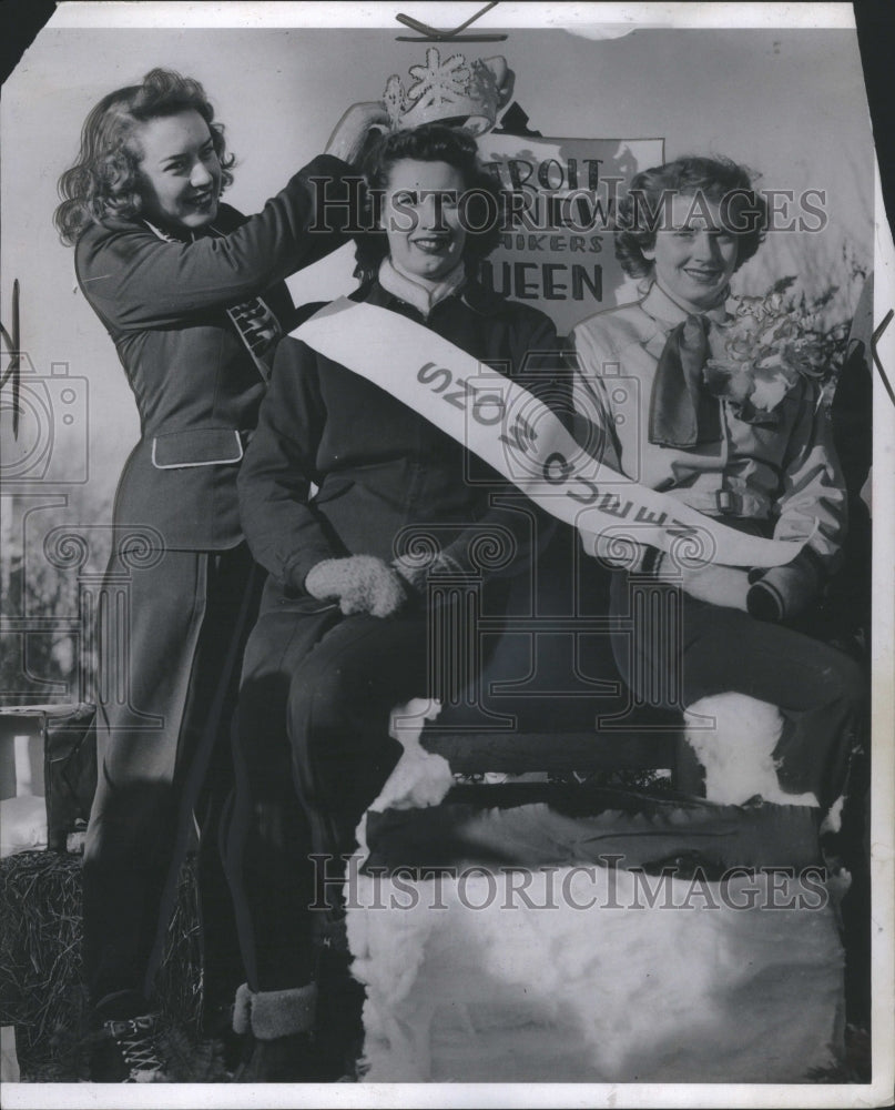 1948 Press Photo Snow Queen Diane De May