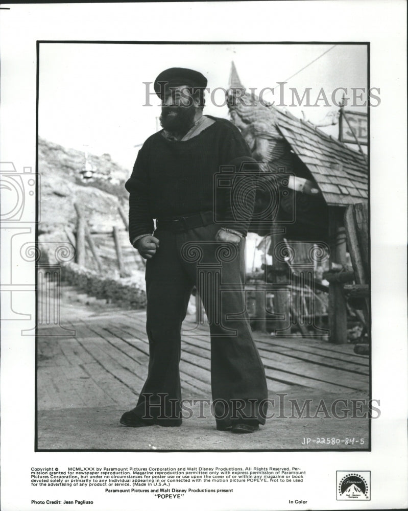 1983 Press Photo Paul Smith in &quot;Popeye&quot;