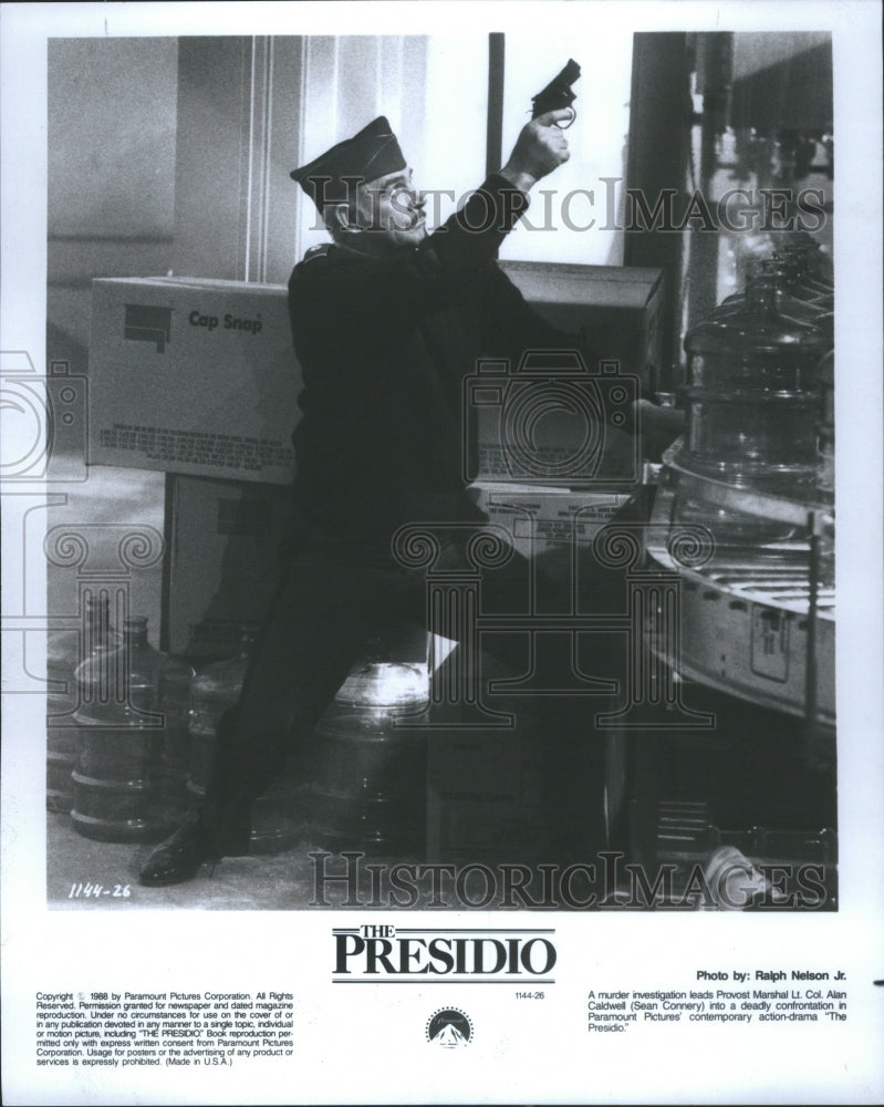 1988 Press Photo Actor Sean Connory In &quot;The Presidio&quot;