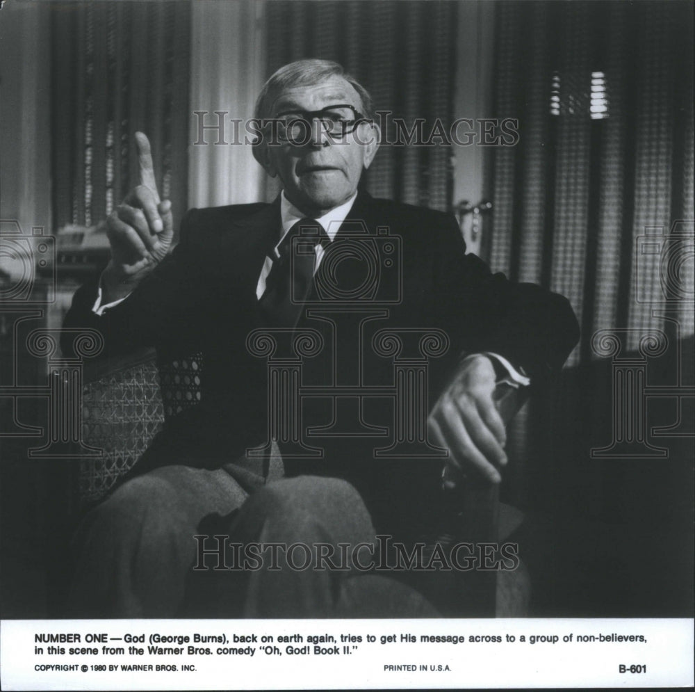 Press Photo &quot;Oh, God! Book II&quot; George Burns