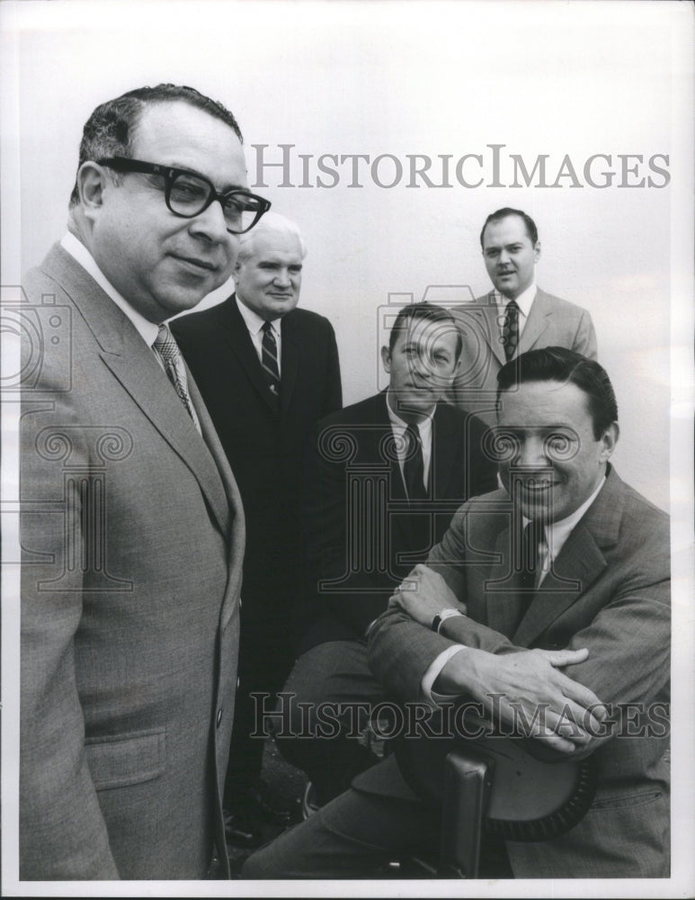 1968 Press Photo Art Buchwald, Bill Leonard, Roger Mudd