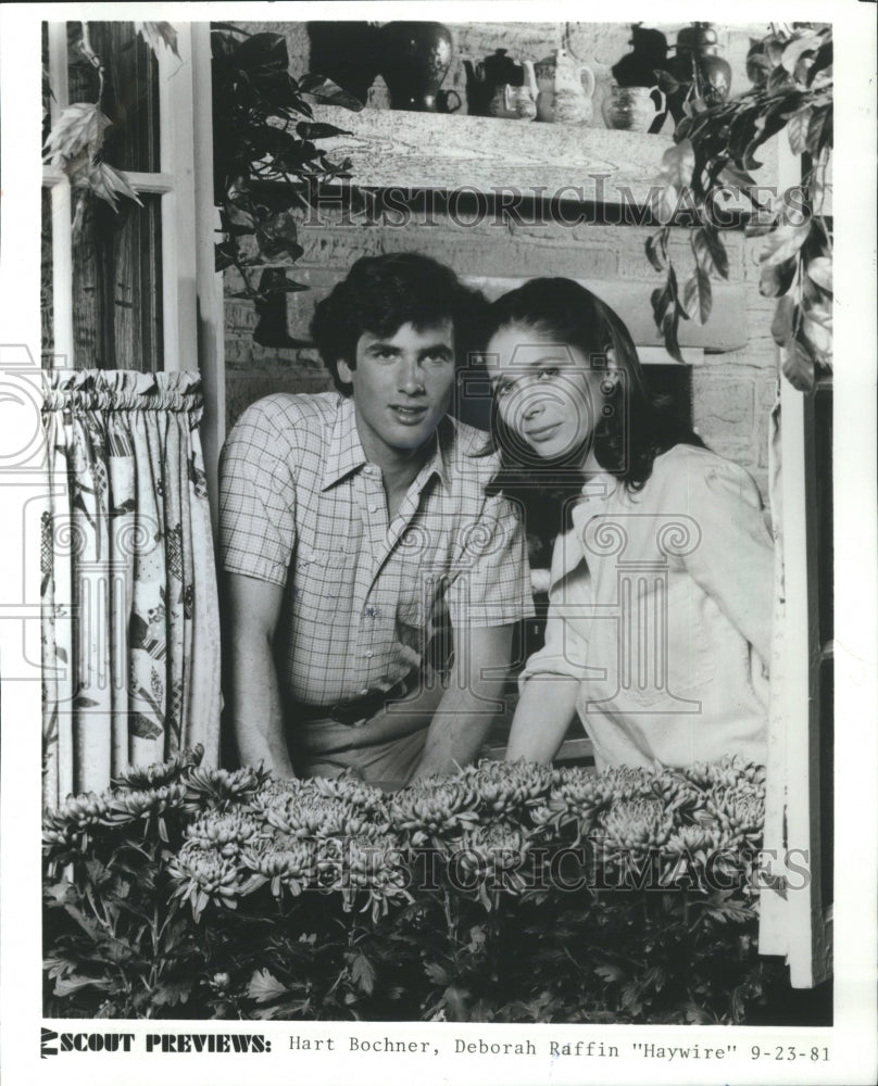 1981 Press Photo Hart Bochner Deborah Raffin Har Wire