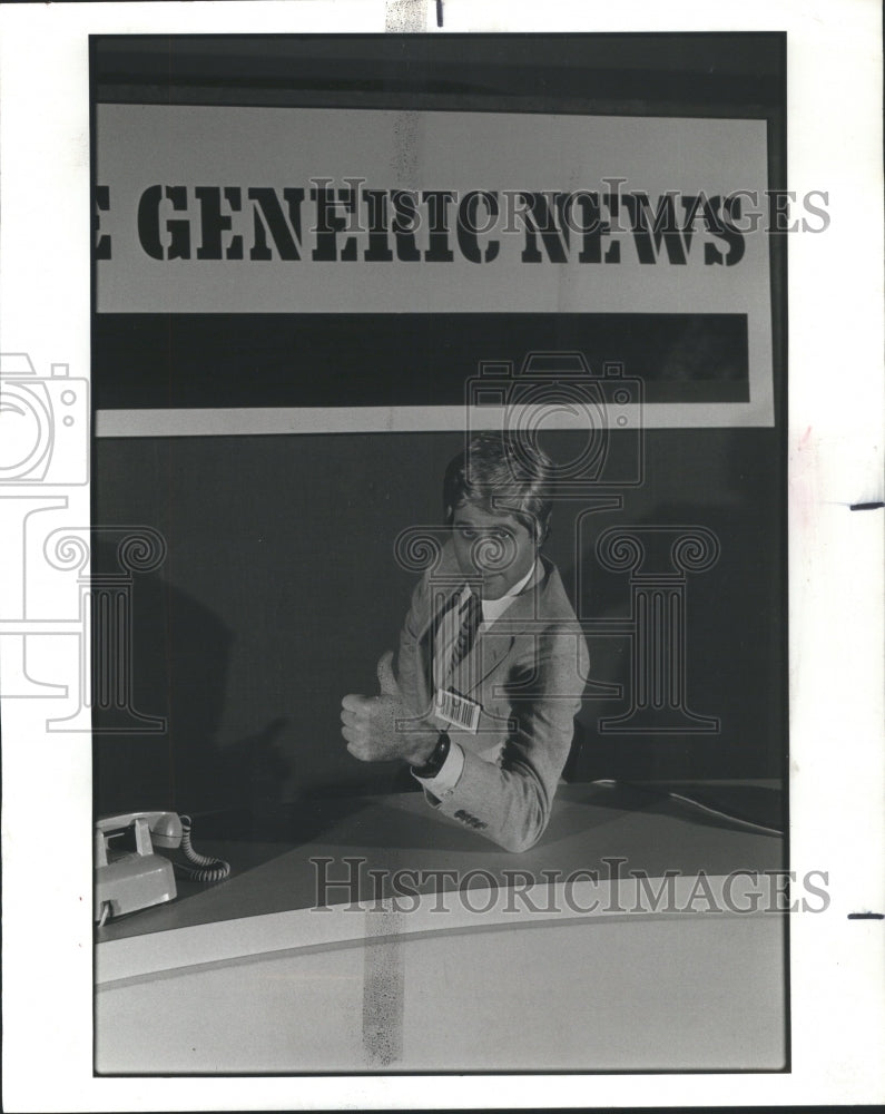 1983 Press Photo R.D. Rosen&#39;s &quot;Generic News&quot; PBS Show