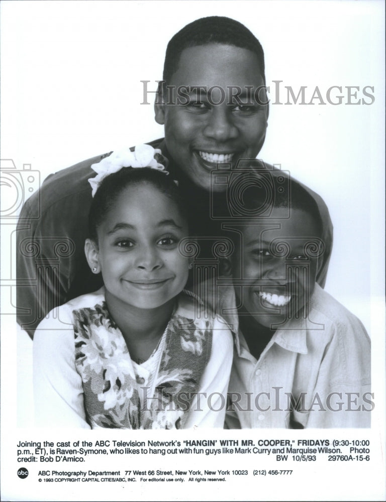 1993 Press Photo Actors Raven-Symone and Mark Curry