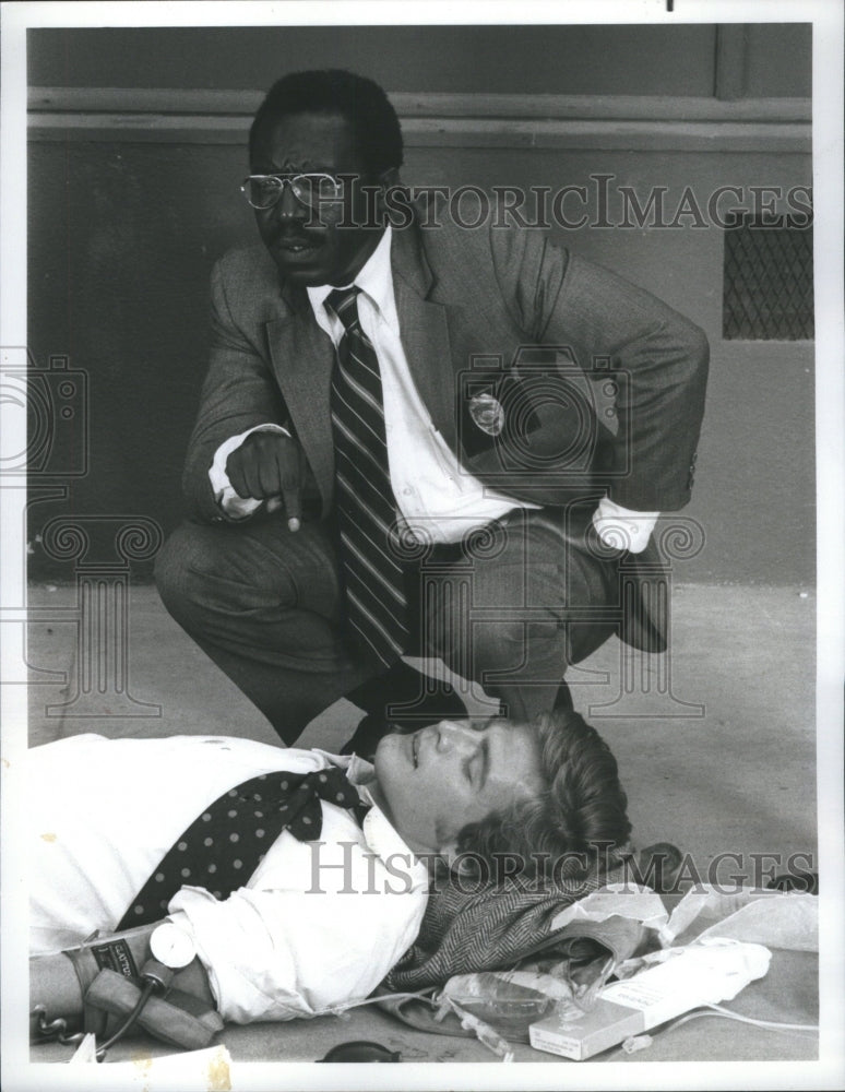 1974 Press Photo Actors James McEachin And John Elerick