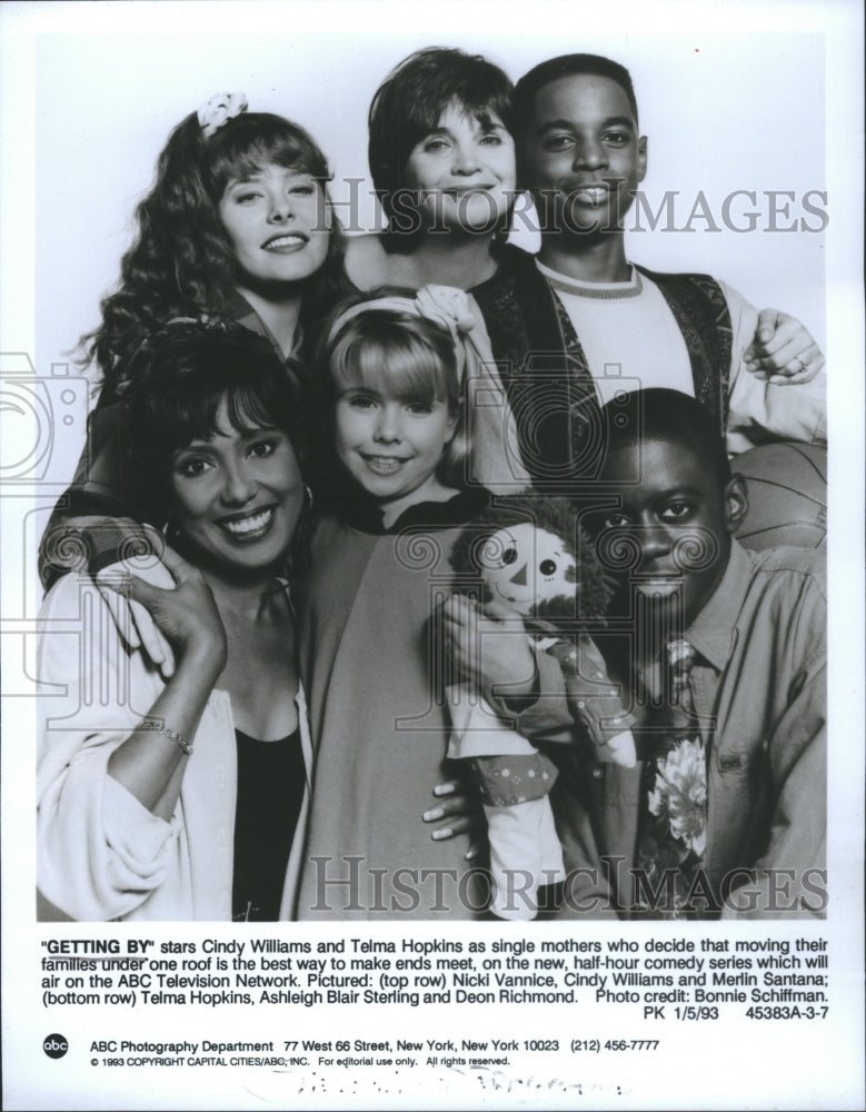 1993 Press Photo Cindy Williams Telma Hopkins ABC Telev