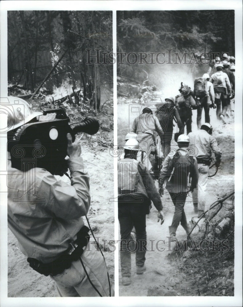 1971 Press Photo &quot;Wildfire!&quot; Documentary GE Monogram