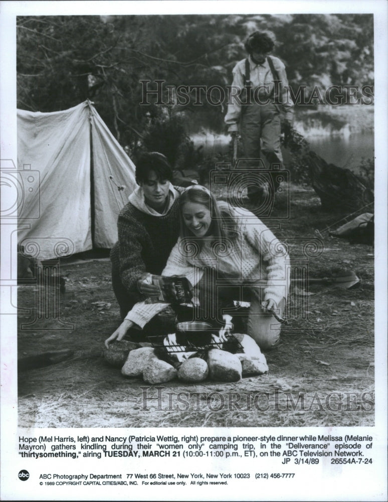 1989 Press Photo Actors Mel Harris and Patricia Wettig