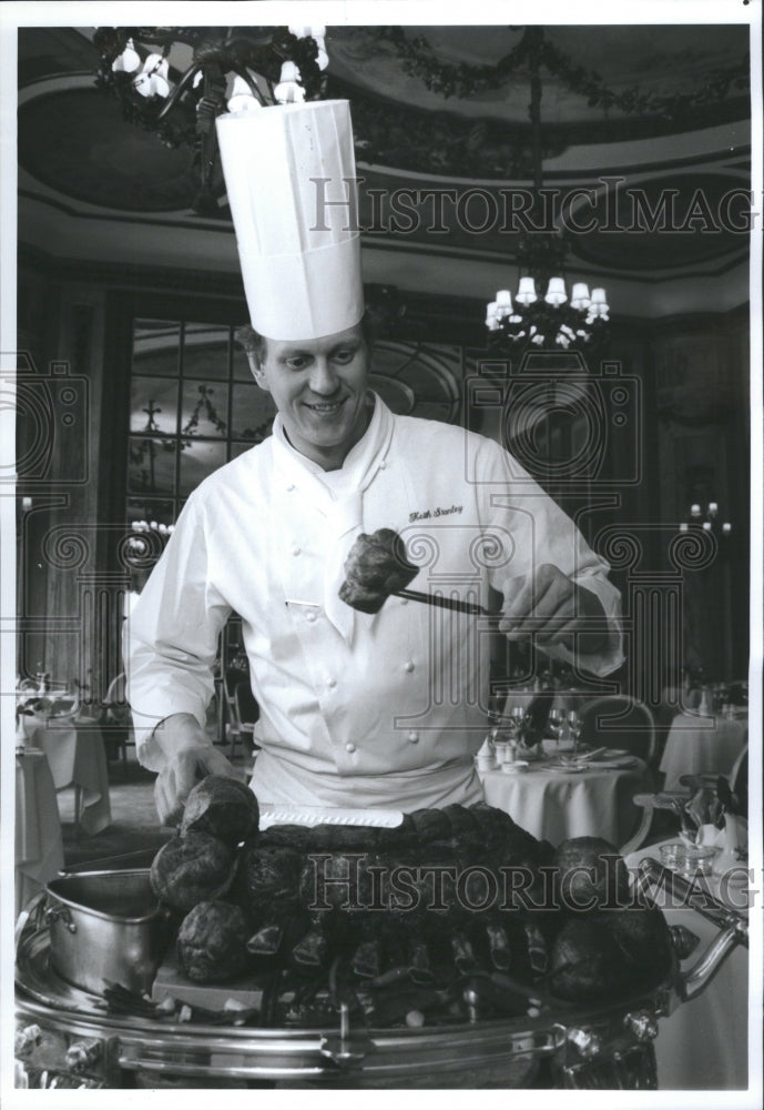 1992 Press Photo Chef Keith Stanley The Ritz