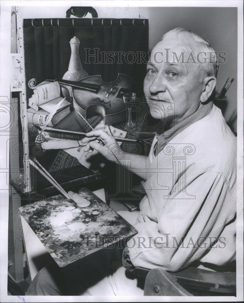 1960 Press Photo Artist Anthony Stambrowski