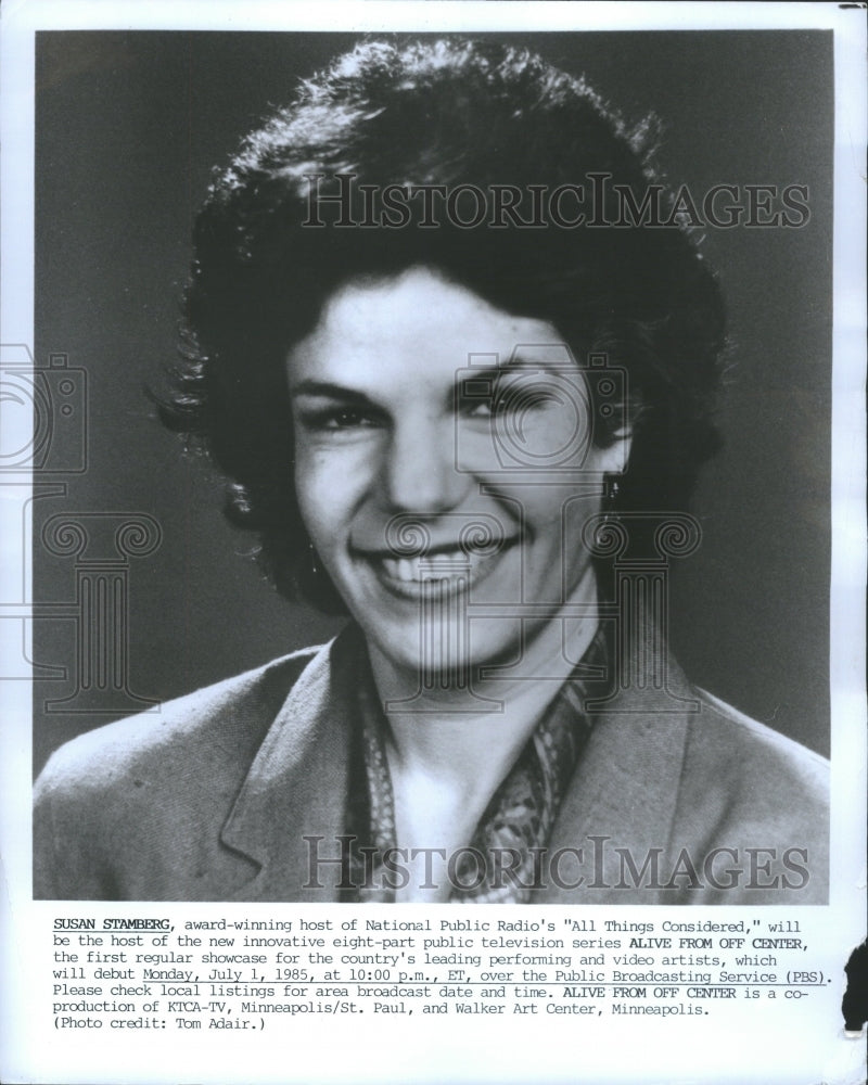 1996 Press Photo Susan Stamberg NPR Host