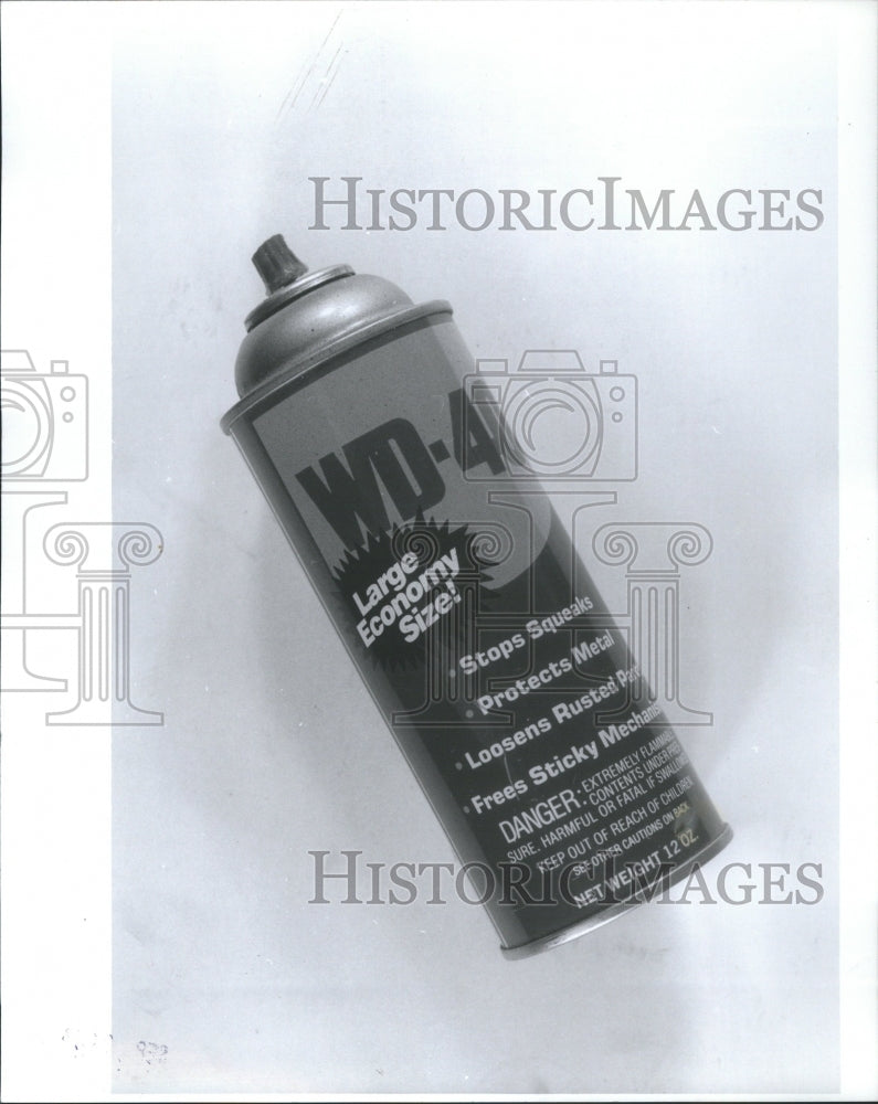 1993 Press Photo WD40 Vintage Spray Can